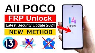 All POCO Miui 14 GoogleFRP Bypass 2024 No PC Required