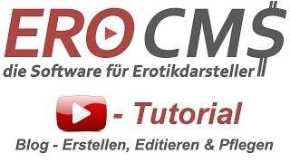 Tutorial EroCMS Blog - Blogartikel einstellen pflegen löschen und SEO optimieren