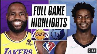 LAKERS at GRIZZLIES   FULL GAME HIGHLIGHTS   December 9 2021