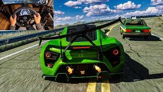 1178HP LOUD TURBO Zenvo TSR-S - Assetto Corsa  Steering Wheel Gameplay