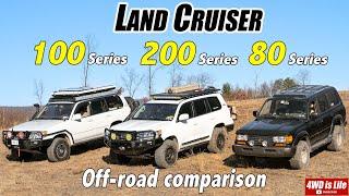 Toyota Land Cruiser 80 100 200 series - Off-Road Comparison