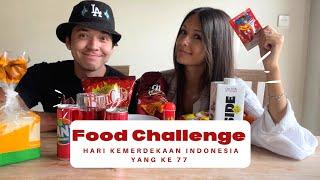 FOOD CHALLENGE  Hari Kemerdekaan Indonesia Yang 77  PUNISHMENT + BTS