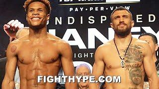 DEVIN HANEY VS. VASILIY LOMACHENKO WEIGH-IN & HEATED FACE OFF  PLUS FULL UNDERCARD