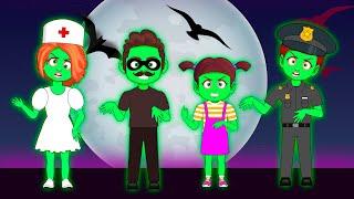 Doctor Treats Zombies  Zombie Dance  + More Nursery Rhymes by Funny Family Kids Songs