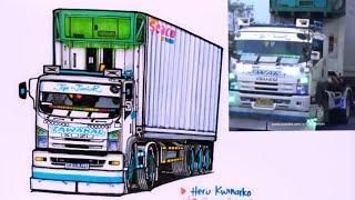 Truck ISUZU GIGA MENGGAMBAR TRUK OLENG