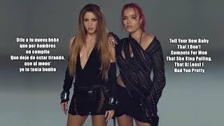 Shakira & Karol G - TQG LYRICSLETRA + ENGLISH TRANSLATION