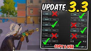 New Update 3.3 Best Settings & Sensitivity to Improve Headshots and Hip-Fire   PUBG MOBILE  BGMI