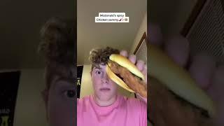 Eating and rating spicy chicken sandwiches from different restaurants #shorts #spicy #challenge