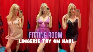 4K Fitting Room Lingerie Try On Haul  Sexy Babydolls