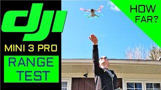 DJI Mini 3 Pro Range Test with DJI RC - Yikes