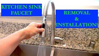 How to Remove and Install a Kitchen Sink Faucet Moen--Georgene 87912SRS