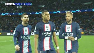 Messi Neymar and Mbappe Destroying Maccabi Haifa  2022