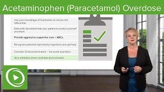 Acetaminophen Paracetamol Overdose – Emergency Medicine  Lecturio