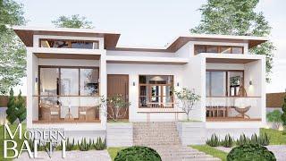 Simple and Elegant Modern Bungalow House Design  3-Bedroom