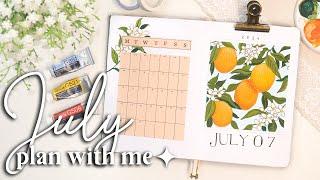  JULY 2024 Plan With Me  Bullet Journal Monthly Setup