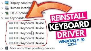 How to Reinstall Keyboard Driver in Windows 11 10 2024️Easy Way