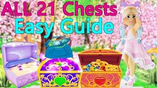 EASY GUIDE ALL 21 Chest Locations In Royale High