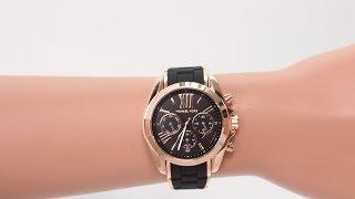 Hands on with the Michael Kors Womens Bradshaw Black Silicone Chronograph Watch MK6580