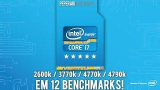 Teste Intel I7 2600k vs 3770k vs 4770k vs 4790k em 12 Benchmarks - Performance e Temperatura