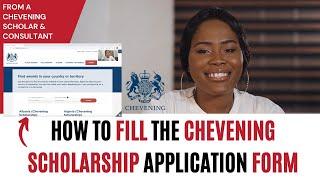 How To Fill The Chevening Scholarship Application WebsiteForm  Live Step-by-Step Guide For 2023