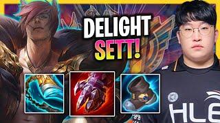 DELIGHT IS A GOD WITH SETT SUPPORT  HLE Delight Plays Sett Support vs Nautilus  Season 2024