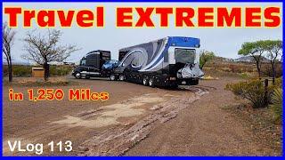 HDT TRAVEL WEATHER West Texas. El Paso. Juarez Mexico. RV Life. Fulltime RV Lifestyle. RV Couple.