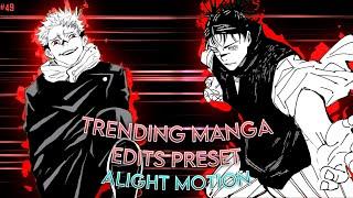 Trending Manga Edits Presets  Alight Motion