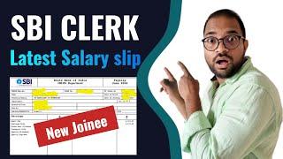 SBI Clerk Salary after 12th Bipartite  New Joinee Latest Salary slip 2024