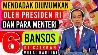 BARU SAJA DIUMUMKAN ‼️ PRESIDEN DAN MENTERI ADA 6 BANSOS CAIR MULAI HARI INI 01 JULI 2024 CEK YA ‼️