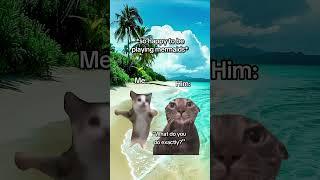 CAT MEMES On vacation at the beach with your boyfriend #catmemes #relatable #relationship #shorts