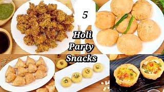 5 Holi Party Recipes  Holi Lunch Menu Combo  Holi Sweets & Desserts  Holi Snacks Recipes