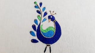 Peacock Embroidery work#Diy peacock embroidery#Letest peacock#aari work@anericraft5597