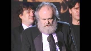 Members of The Band Accept Rock and Roll Hall of Fame Award at 1994 Inductions