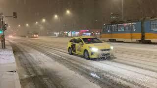 The snowfall in Sofia - Bulgaria