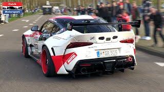 Modified Cars & Supercars leaving Car Show - TwinTurbo R8 V10 RocketBunny Supra Vantage GT12 LFA