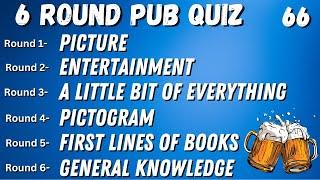 Virtual Pub Quiz 6 Rounds Picture Entertainment Bit of Everything Pictogram Opening Lines No.66