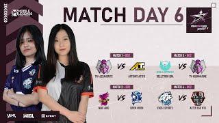 EVOS ESPORTS VS ALTER EGO NYX  WOMAN STAR LEAGUE S2 REGULAR SEASON DAY 6