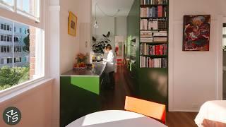 NEVER TOO SMALL  Colourful Art Deco Micro Apartment Sydney 27sqm290sqft