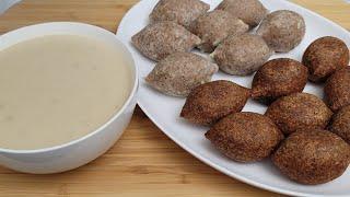 طريقة تحضير اسهل واطيب كبة بكشك  Traditional Lebanese Kibbeh Balls with Kishik Recipe