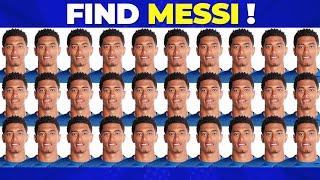 Guess The Player  FIND MESSI ?  Easy to Hard  - Ronaldo  Neymar  Mbappe Quiz