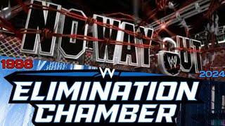 All Of WWE No Way OutElimination Chamber PPV Main Events Match Card Compilation 1998 - 2024
