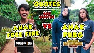 QUOTES FREE FIRE VS PUBG  KEREN  - ALDI TV