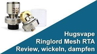 Drachen äh Ringlord Mesh RTA von Hugsvape - Review wickeln dampfen