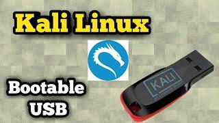 How to make a bootable USB pen drive for installing Kali Linux  By Techno Lab