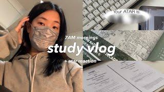 study vlog final exams pt. 2 ‍ 7AM productive mornings + exam results ATAR reaction