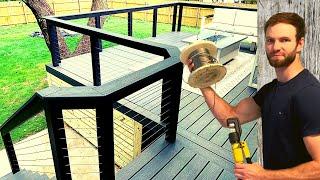 DIY Wire Railing Installation  DIY Cable Railing for Deck