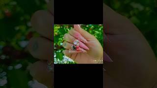 Coquette Cherry #nails #acrylicpressonnails #fyp #smallbusiness #pinknails  #coquettenails