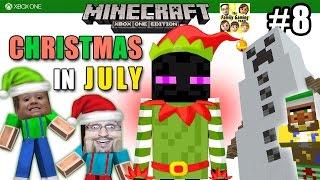 Dad & Son play MINECRAFT XBOX ONE Christmas In JULY NEW MINI-ADVENTURE FGTEEV #8 #AdamsAppleHit