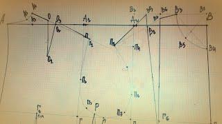Построение базовой выкройки основы для вязания в технике ирландского кружева