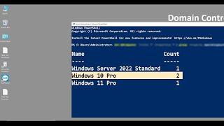 How To Find Operating Systems and Number of Devices Using Each OS in Domain Controller PowerShell
